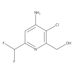 (4-Amino-3-chloro-6-(difluoromethyl)pyridin-2-yl)methanol Structure