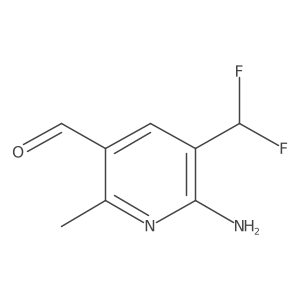 6-Amino-5-(difluoromethyl)-2-methylnicotinaldehyde Structure