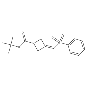 tert-butyl 3-(Phenylsulfonylmethylene)azetidine-1-carboxylate Structure