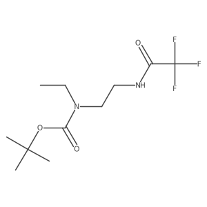 Tert-butyl N-ethyl-N-[2-(2,2,2-trifluoroacetamido)ethyl]carbamate Structure