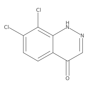 7,8-Dichlorocinnolin-4(1H)-one结构式