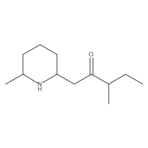 3-Methyl-1-(6-methylpiperidin-2-yl)pentan-2-one Structure
