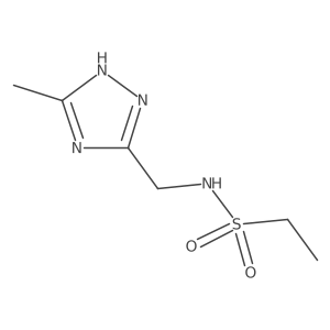 N-[(3-methyl-1H-1,2,4-triazol-5-yl)methyl]ethane-1-sulfonamide Structure