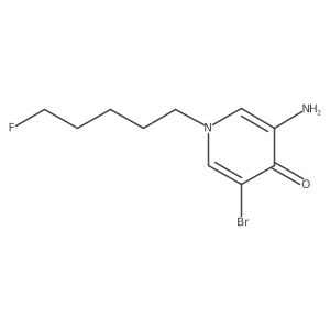 3-Amino-5-bromo-1-(5-fluoropentyl)-1,4-dihydropyridin-4-one Structure