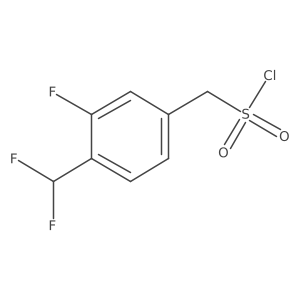 [4-(Difluoromethyl)-3-fluorophenyl]methanesulfonyl chloride Structure