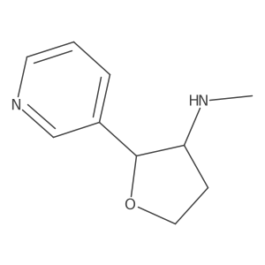 N-Methyl-2-(pyridin-3-yl)oxolan-3-amine结构式