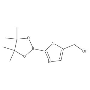 [2-(4,4,5,5-Tetramethyl-1,3,2-dioxaborolan-2-yl)-1,3-thiazol-5-yl]methanol结构式
