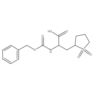 2-{[(Benzyloxy)carbonyl]amino}-3-(1,1-dioxo-1lambda6-thiolan-2-yl)propanoic acid结构式