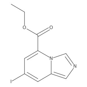 Ethyl 7-iodoimidazo[1,5-a]pyridine-5-carboxylate结构式