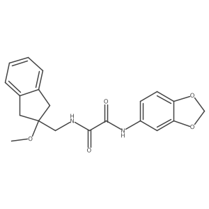 N1-(benzo[d][1,3]dioxol-5-yl)-N2-((2-methoxy-2,3-dihydro-1H-inden-2-yl)methyl)oxalamide Structure