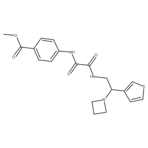 Methyl 4-(2-((2-(azetidin-1-yl)-2-(thiophen-3-yl)ethyl)amino)-2-oxoacetamido)benzoate Structure