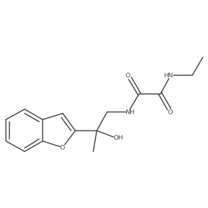 N1-(2-(benzofuran-2-yl)-2-hydroxypropyl)-N2-ethyloxalamide Structure