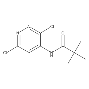N-(3,6-Dichloro-4-pyridazinyl)pivalamide Structure