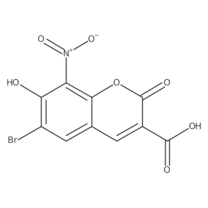6-Bromo-7-hydroxy-8-nitro-2-oxo-2H-chromene-3-carboxylic acid Structure