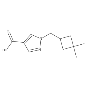 1-[(3,3-dimethylcyclobutyl)methyl]-1H-pyrazole-4-carboxylic acid结构式