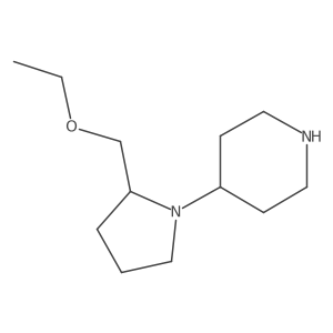 4-(2-(Ethoxymethyl)pyrrolidin-1-yl)piperidine Structure