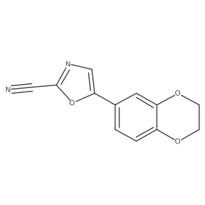 5-(2,3-Dihydrobenzo[b][1,4]dioxin-6-yl)oxazole-2-carbonitrile Structure