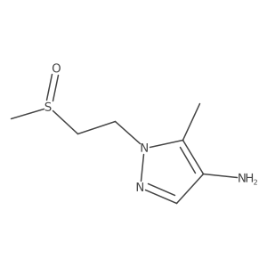 1-(2-methanesulfinylethyl)-5-methyl-1H-pyrazol-4-amine Structure
