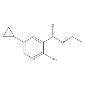 Ethyl 2-amino-5-cyclopropylnicotinate Structure
