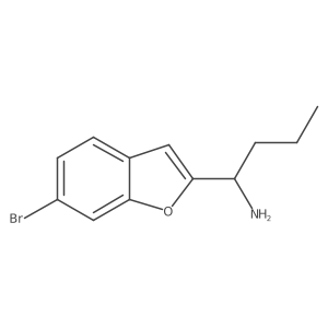 (1R)-1-(6-bromo-1-benzofuran-2-yl)butan-1-amine Structure