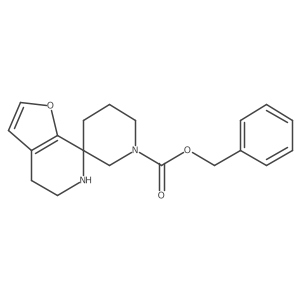 benzyl 5,6-dihydro-4H-spiro[furo[2,3-c]pyridine-7,3'-piperidine]-1'-carboxylate Structure