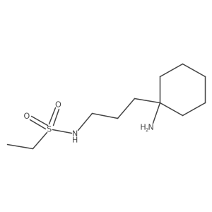 N-[3-(1-aminocyclohexyl)propyl]ethane-1-sulfonamide结构式