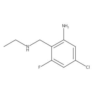 5-Chloro-2-[(ethylamino)methyl]-3-fluoroaniline Structure