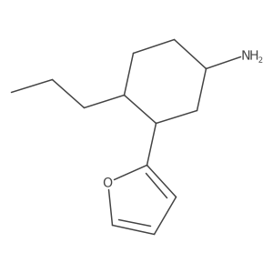 3-(Furan-2-yl)-4-propylcyclohexan-1-amine结构式
