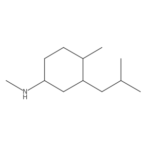 N,4-dimethyl-3-(2-methylpropyl)cyclohexan-1-amine结构式