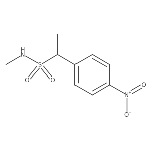 N-methyl-1-(4-nitrophenyl)ethane-1-sulfonamide Structure