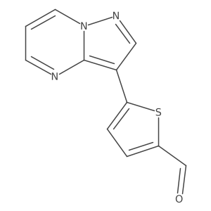 5-{Pyrazolo[1,5-a]pyrimidin-3-yl}thiophene-2-carbaldehyde结构式