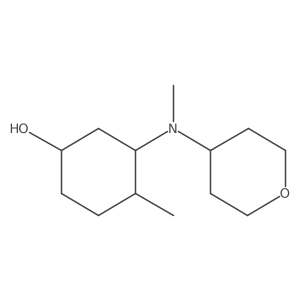 4-Methyl-3-[methyl(oxan-4-yl)amino]cyclohexan-1-ol结构式