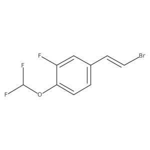 4-(2-Bromoethenyl)-1-(difluoromethoxy)-2-fluorobenzene Structure