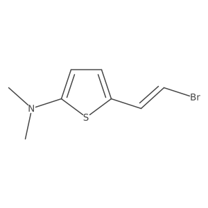 5-(2-bromoethenyl)-N,N-dimethylthiophen-2-amine Structure