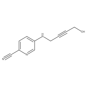 5-[(4-Hydroxybut-2-yn-1-yl)amino]pyridine-2-carbonitrile Structure