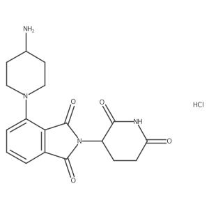 4-(4-Aminopiperidin-1-yl)-2-(2,6-dioxopiperidin-3-yl)isoindoline-1,3-dione hydrochloride Structure