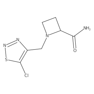 1-[(5-Chloro-1,2,3-thiadiazol-4-yl)methyl]azetidine-2-carboxamide结构式