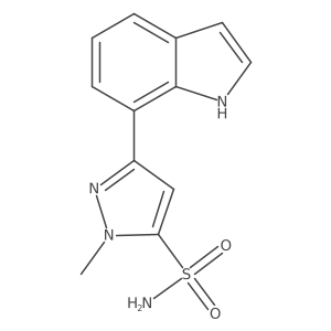 3-(1H-indol-7-yl)-1-methyl-1H-pyrazole-5-sulfonamide Structure