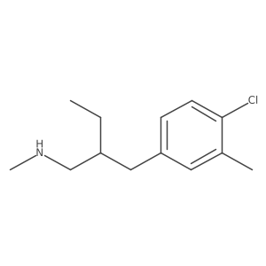 {2-[(4-Chloro-3-methylphenyl)methyl]butyl}(methyl)amine Structure