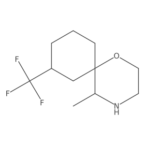 5-Methyl-8-(trifluoromethyl)-1-oxa-4-azaspiro[5.5]undecane Structure