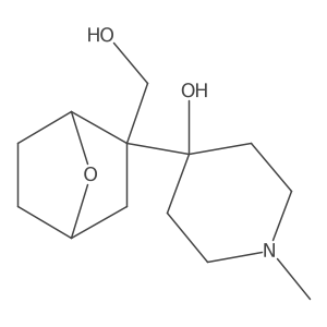 4-[2-(Hydroxymethyl)-7-oxabicyclo[2.2.1]heptan-2-yl]-1-methylpiperidin-4-ol Structure
