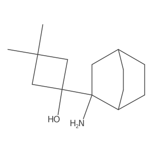 1-{2-Aminobicyclo[2.2.2]octan-2-yl}-3,3-dimethylcyclobutan-1-ol Structure