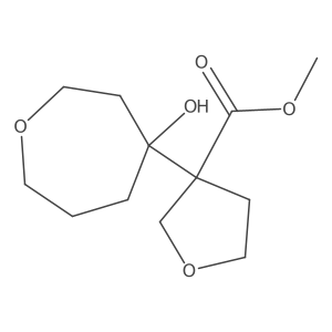 Methyl 3-(4-hydroxyoxepan-4-yl)oxolane-3-carboxylate Structure