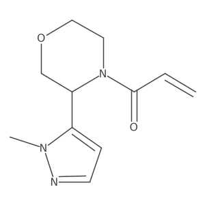 1-(3-(1-Methyl-1H-pyrazol-5-yl)morpholino)prop-2-en-1-one Structure