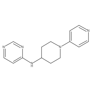 N-[1-(pyridin-4-yl)piperidin-4-yl]pyrimidin-4-amine结构式