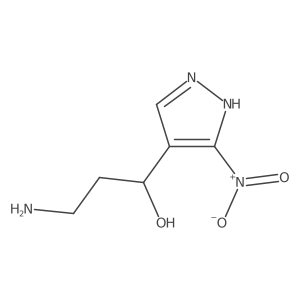 (1R)-3-amino-1-(3-nitro-1H-pyrazol-4-yl)propan-1-ol Structure