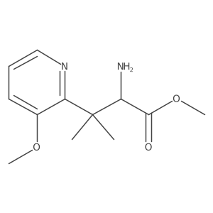 Methyl 2-amino-3-(3-methoxypyridin-2-yl)-3-methylbutanoate结构式