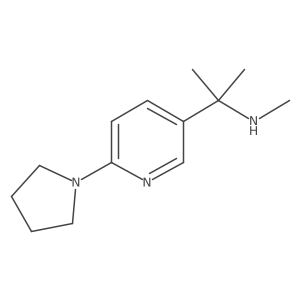 Methyl({2-[6-(pyrrolidin-1-yl)pyridin-3-yl]propan-2-yl})amine Structure
