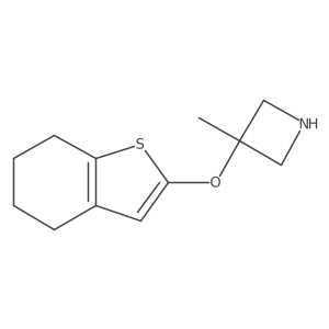 3-Methyl-3-(4,5,6,7-tetrahydro-1-benzothiophen-2-yloxy)azetidine Structure