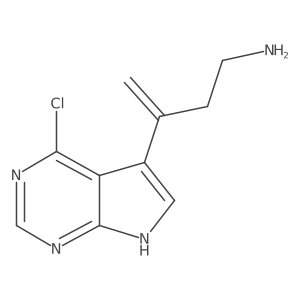 3-{4-chloro-7H-pyrrolo[2,3-d]pyrimidin-5-yl}but-3-en-1-amine Structure